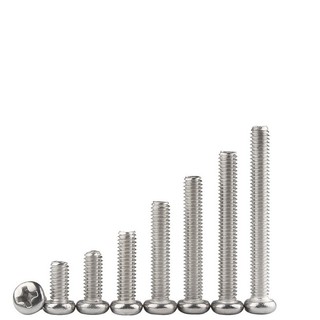 Set 10 cái m4-m6 vít pake đầu tròn thân bulong inox201 m4-m6
