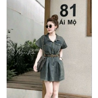 Jumpsuits bò cổ bẻ kèm đai hàng qccc