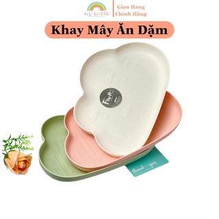 Khay ăn dặm hình đám mây ngộ nghĩnh chống vỡ cho bés ko