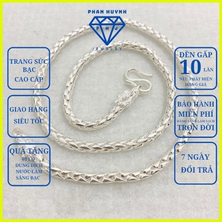 Dây chuyền xà tích đầu rồng chất lượng bạc 950 PHJ