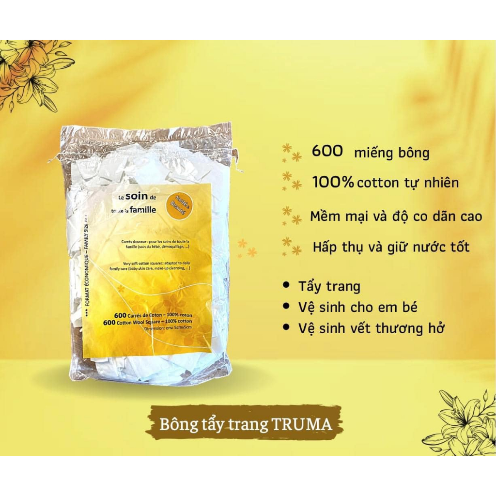 Bông tẩy trang Mizido Đức 500 miếng
