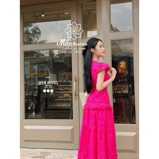 Váy thêu hoa phối ren (901) sml