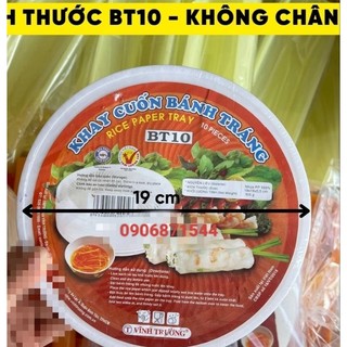 Combo 10 khay cuốn, nhúng bánh tráng , gỏi cuốn tiện dụng BT10 19cm