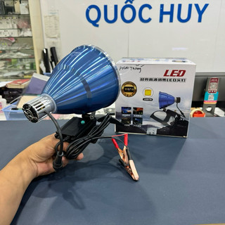 Đèn led đội đầu sáng nhất thế giới p1200 120.000w soi nấm mối, soi ếch, câu cá