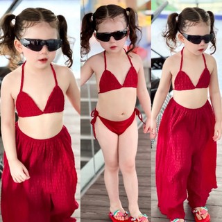 Set bikini 3 món cho bé.