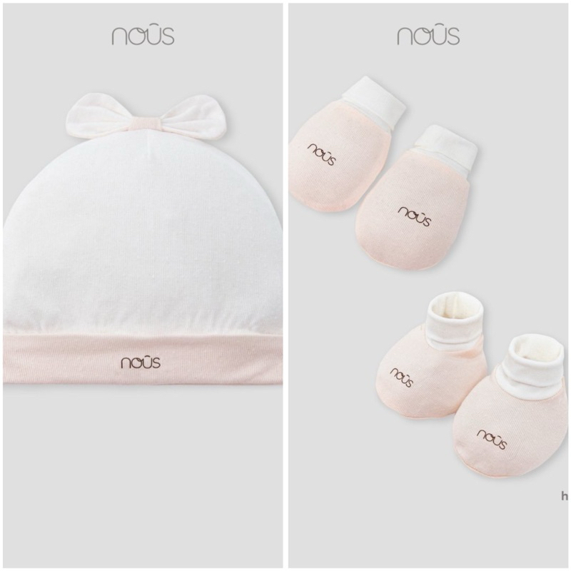 Phụ kiện Nous: Set Bao Tay Chân, mũ cho trẻ sơ sinh
