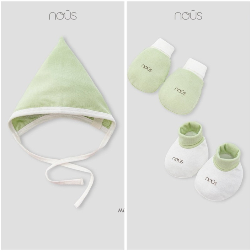 Phụ kiện Nous: Set Bao Tay Chân, mũ cho trẻ sơ sinh