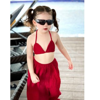 Set bikini 3 món cho bé.