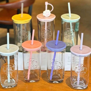 STARBUCKS TRIANGEL | Ly thuỷ tinh Starbucks | Starbucks 2023 China Summer Nature Triangle 16oz Glass Cup 437ml