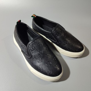 Giày Lười Nam GUCCI Đen Vân Nổi chất da cao cấp thoáng khí đê nhẹ đóng hộp cẩn thận