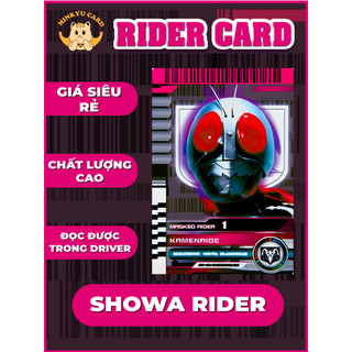 Thẻ bài Kamen Rider DecadeKamen rider Showa Rider đọc được
