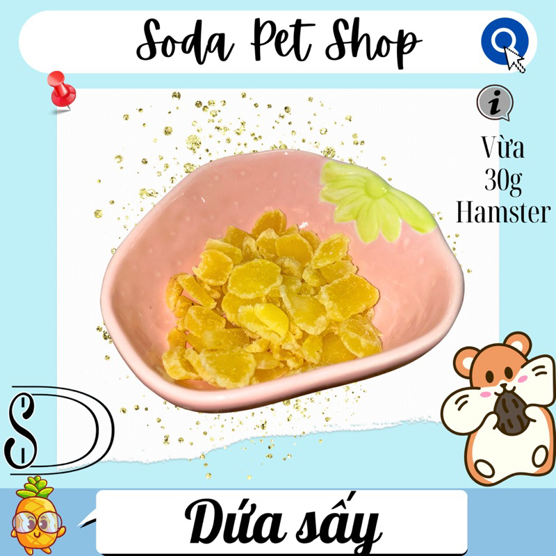 Dứa Sấy Cho Hamster