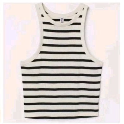 Áo croptop FOREVER 21 form ba lỗ sát nách thun gân tăm cotton