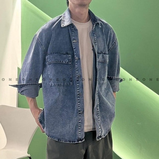Áo khoác Oversized double pocket denim Jacket 11216