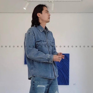Áo khoác Oversized double pocket denim Jacket 11216