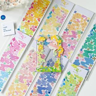 Zanmo tấm hình dán sticker dòng chảy laser lấp lánh