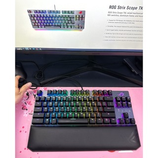 Bàn phím asus rog strix scope nx tkl deluxe blue switch , giá rẻ nhất shoppe