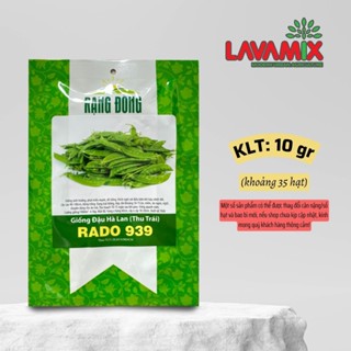 Hạt giống Đậu Hà Lan (Thu Trái) Rado 939 (10g~35 hạt) hiệu Rạng Đông nảy mầm tốt, dễ chăm sóc | Green House