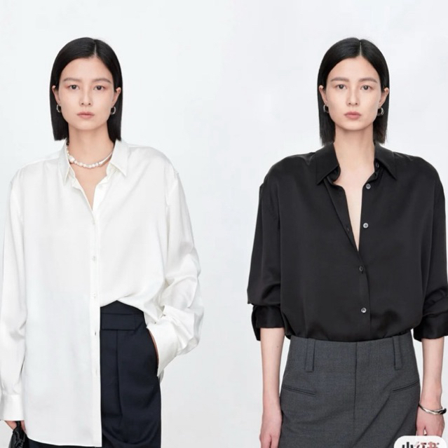 Áo sơ mi lụa Hàn 5D phong cách Hàn Quốc Áo sơ mi lụa Hàn Áo sơ mi cổ Đức basic ThuyDuong-TD1993 Boochic | BigBuy360 - bigbuy360.vn