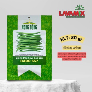 Hạt giống Đậu Cove Cao Sản Rado 557 (20g~90 hạt) hiệu Rạng Đông chịu nhiệt tốt, trồng quanh năm | Green House