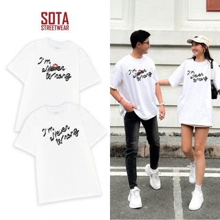Áo phông tay lỡ form rộng NEVER WRONG Unisex Nam Nữ 100% Cotton co giãn 2 chiều Local Brand SoTa
