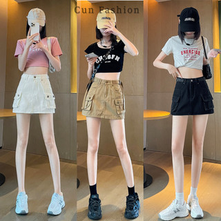 Chân váy chữ a túi hộp 𝐂𝐮𝐧 𝐅𝐚𝐬𝐡𝐢𝐨𝐧 đậm chất đường phố sành điệu dễ mix đồ MCVS5