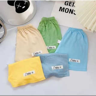 Quần đùi chục cho bé trai bé gái chất thun lạnh đính mác size 5-15kg