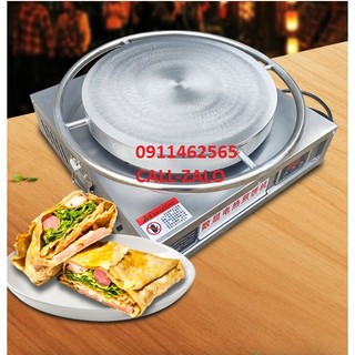 Máy làm bánh crepe thái lan sử dụng điện . Máy mâm xoay đường kính 40cm-Bảo hành 1 năm