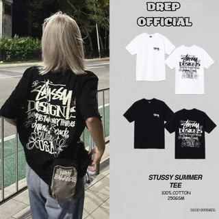 Áo thun stussy chất cotton 100% dày dặn hàng chuẩn fomr cao cấp tag mác đầy đủ DREP OFFICIAL