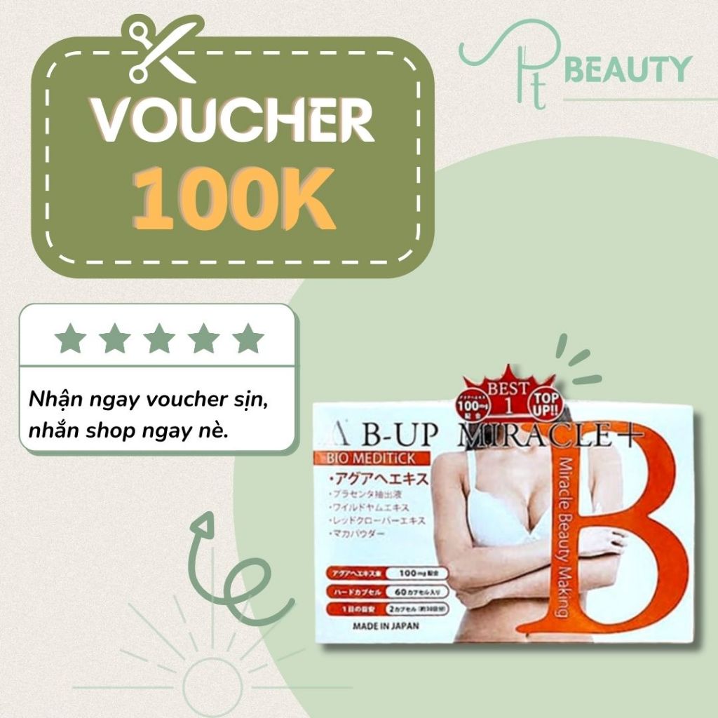 Viên uống Nở ngực Nở mông B-UP - Hộp 60 Viên