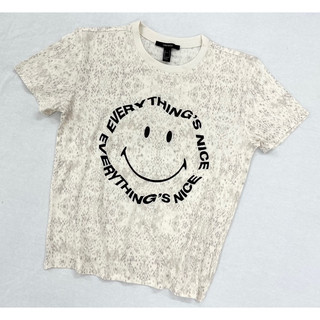 Áo thun basic form chuẩn, thun cotton lụa in mặt cười