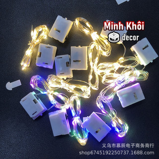 Dây Đèn LED Bằng Đồng 1M 2M Mini Chống Thấm Nước Trang Trí Tiệc Cưới Giáng Sinh Tiện Lợi Đẹp Mắt