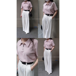 MARKI/ ÁO POLO BASIC KHOÁ KÉO CỘC TAY A397