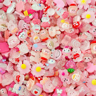 Set 10 Charm Sticker MÀU TRONG mẫu NGẪU NHIÊN Gắn Dép Cross, Dép Sục