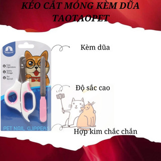 Kéo cắt móng TaotaoPet kèm dũa cho chó mèo