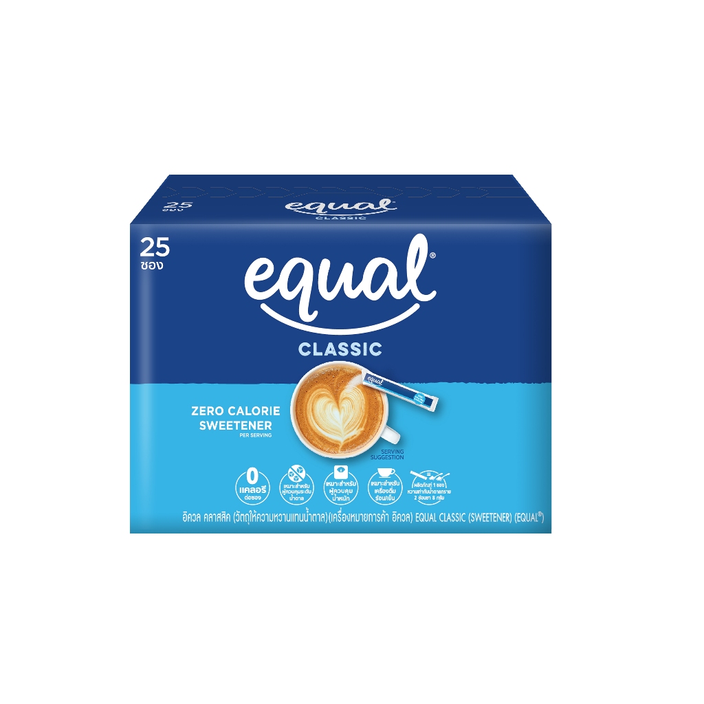 Đường ăn kiêng EQUAL CLASSIC hộp 25g (25 gói 1g)