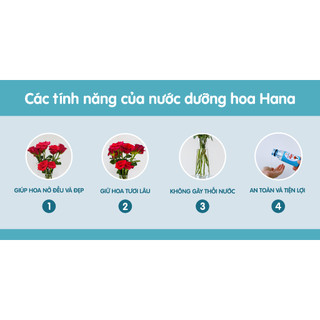 Nước dưỡng hoa Hana 100ml (Pha cho 1 lít nước)