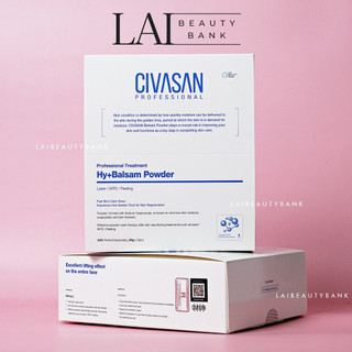 Fullbox 10 miếng mặt nạ civasan hy+ balsam powder cấp nước, phục hồi, làm sáng da - lai beauty bank