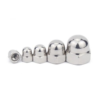 Tán bầu, đai ốc mũ, đai ốc chỏm cầu inox 304 m3 m4 m5 m6 m8 m10 10con