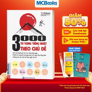 Sách - 3000 từ vựng tiếng nhật theo chủ đề - mcbooks