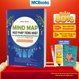 Sách - Mindmap Ngữ pháp tiếng Nhật - Học ngữ pháp tiếng Nhật bằng sơ đồ tư duy - Dành cho trình độ sơ cấp