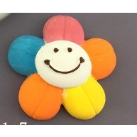Tô tượng thạch cao bông hoa cười 2d và mèo kitty 2d