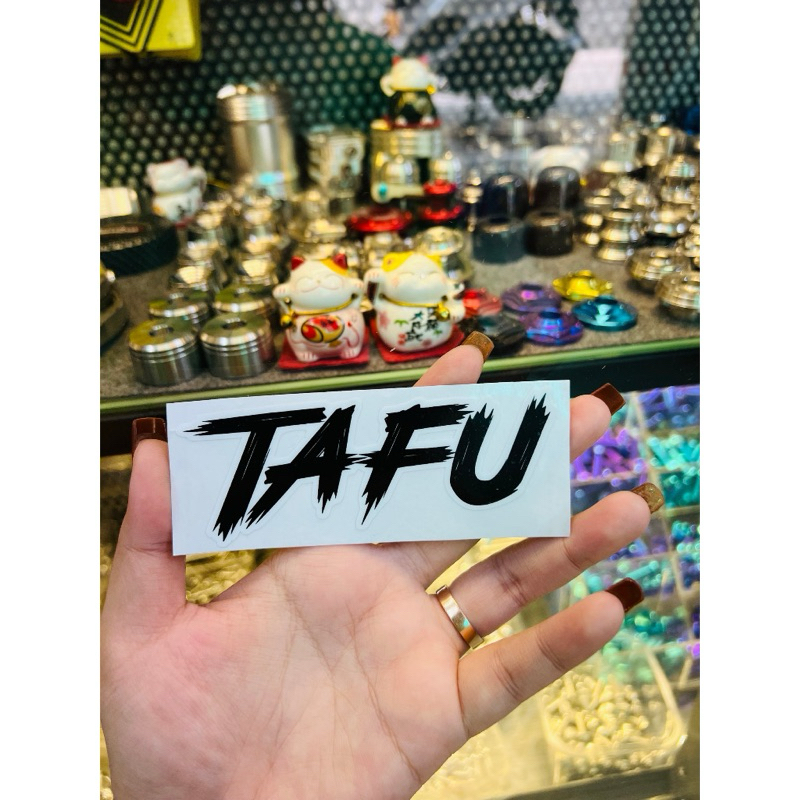 Tem Logo Tafu Trang Trí Xe Size 15cm