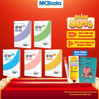 Sách - Combo Sổ tay các môn THPT Toán - Lý - Hóa - Anh - Văn - All in one