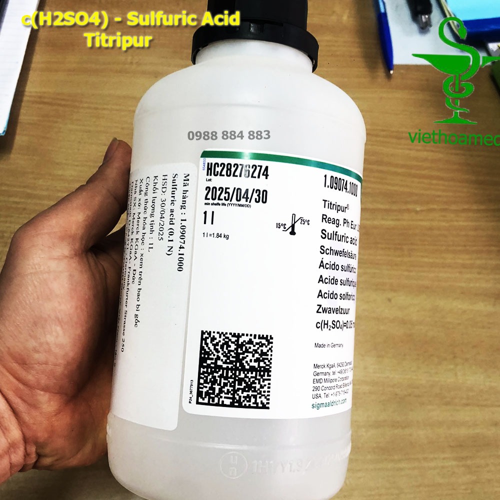 Hóa chất thí nghiệm y tế : c(H2SO4) acid Sulfuric