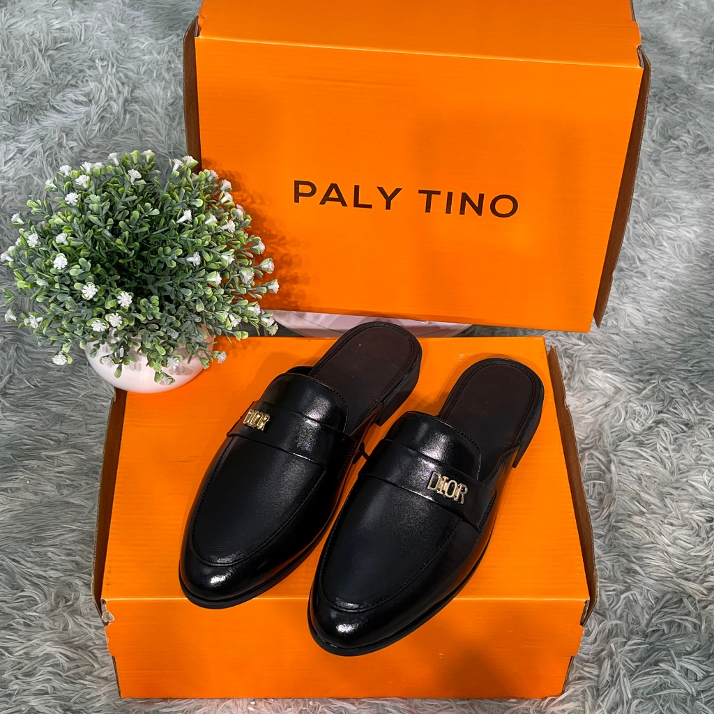 [LUXURY]  Giày Sục Nam Da đế phíp Cao Cấp Giày Hở Gót Nam Đế Khâu Thời Trang _ TINO PALY  _ đẳng cấp phái mạnh G110