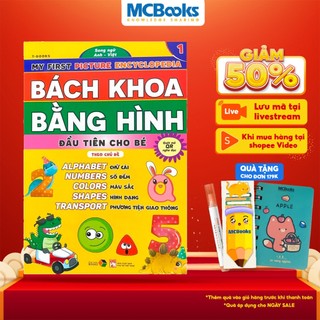 Sách - Bách khoa bằng hình đầu tiên cho bé theo chủ đề quyển 1 - Song ngữ Anh Việt - Quét mã QR nghe đọc