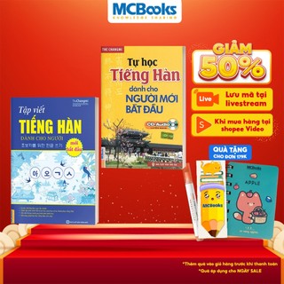 Sách - combo tự học tiếng hàn cho người mới bắt đầu và tập viết tiếng hàn