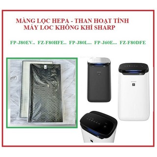 Màng lọc hepa máy lọc kk sharp fp-j80ev-h, fz-j80dfe , fz-j60hfe , fz-j60dfe manlockhongkhi hcm