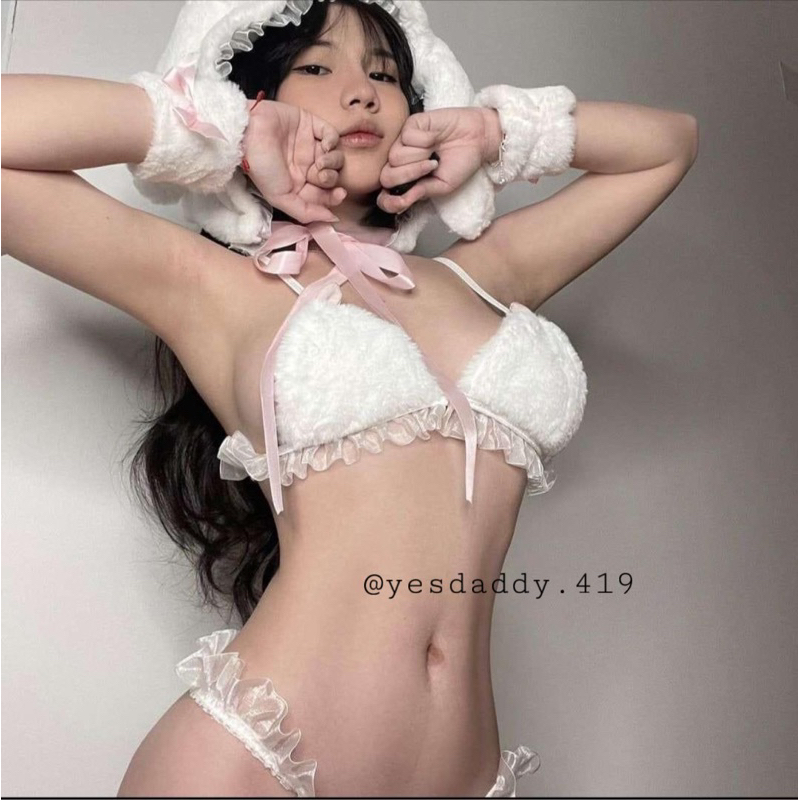 Set cosplay thò bông Hàng Loại 1 đáng yêu dễ thương kèm phụ kiện nón tai thỏ sử dụng hình thật Yes Daddy CP042 | BigBuy360 - bigbuy360.vn